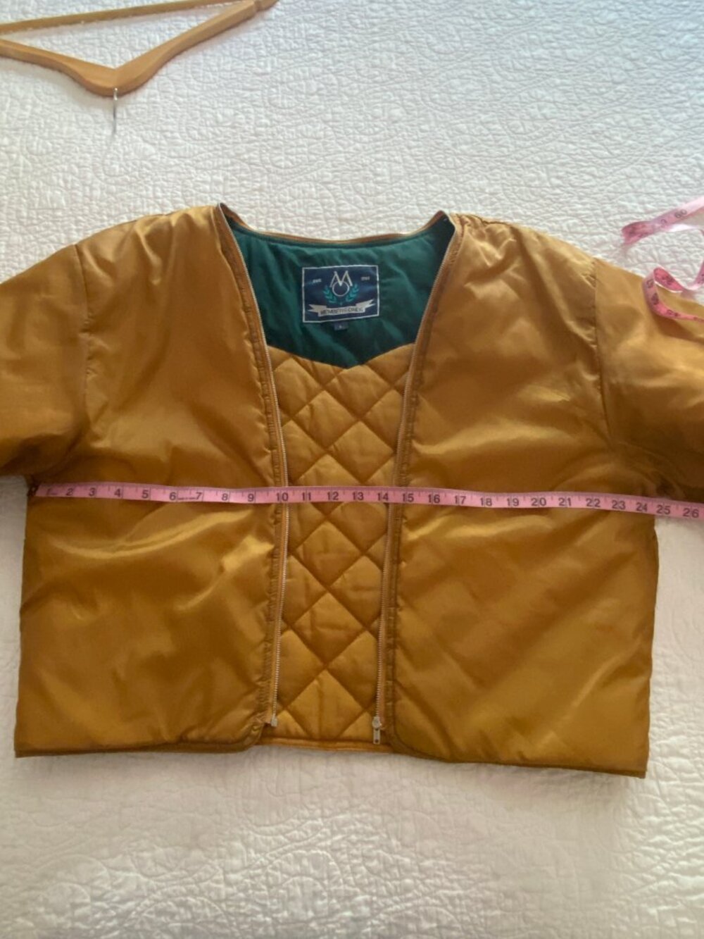 Vintage Members Only Racer Jacket Zip-In Quilted Liner Insert - Size: Men’s L - Picture 8 of 12